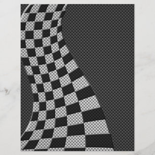 Impressão de Onda de Bandeira de Fibra de Carbono