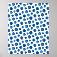 Impressão de padrão azul. Bolinhas de marinho de A