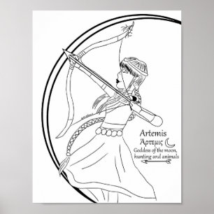 Impressão de Página de Coloração de Artemis