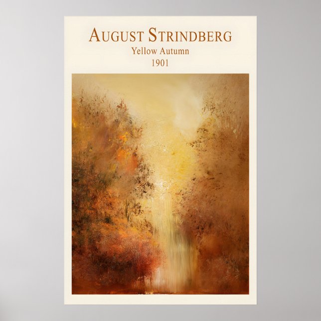 Impressão de Paisagem de Outono de Strindberg Amar (Frente)