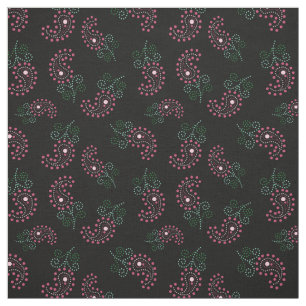 Impressão de Paisley dos pontos do tecido Pretty