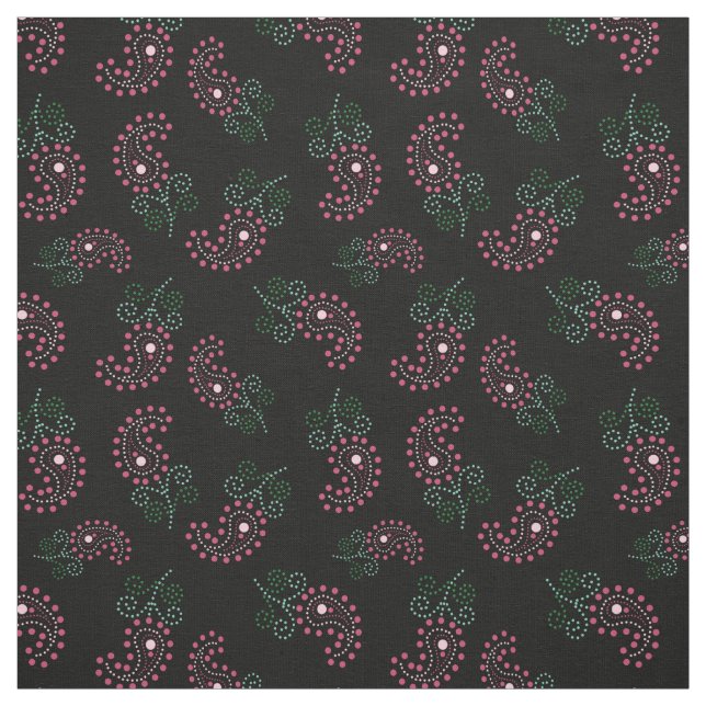 Impressão de Paisley dos pontos do tecido |Pretty (Modelo)