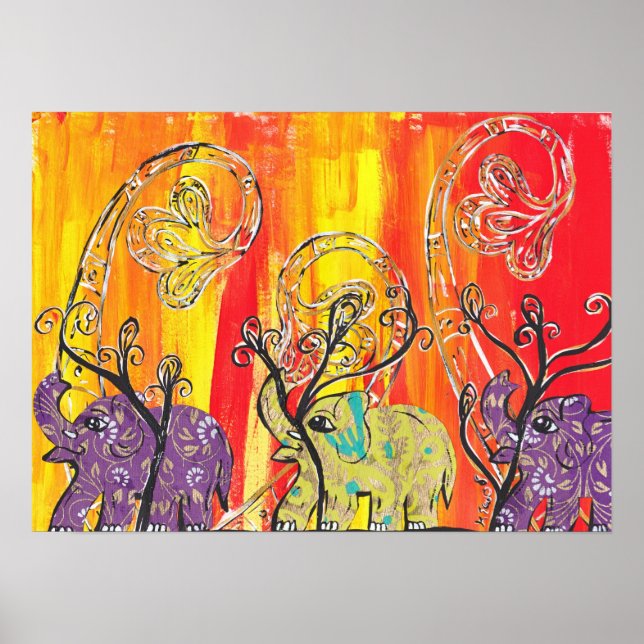 Impressão de Parada Elefante Feliz (Frente)