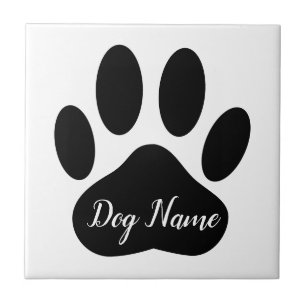 Impressão de Pata de Cachorro com Nome Editável