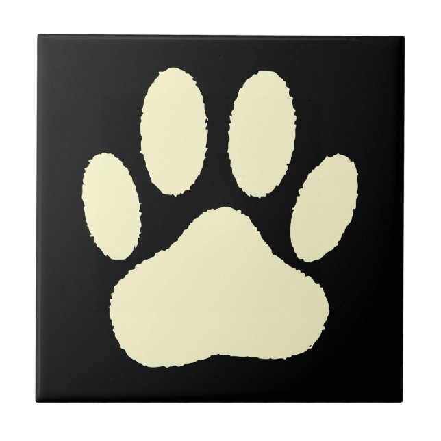 Impressão de Pata de Cachorro Personalizada para A (Frente)