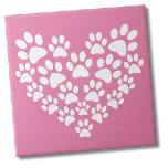 Impressão de pata rosa-coração-branca<br><div class="desc">Este adorável design de impressão de pata com seu fundo rosa brilhante e impressões de pata branca formando uma forma cardíaca é uma adição versátil e encantadora para amantes de animais de estimação em vários contextos. Perfeito para expressar amor por amigos peludos, este impressão pode fazer uma transição ininterrupta para...</div>