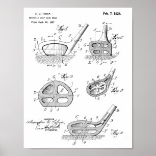 Impressão de Patentes de Arte do Golf Club de 192