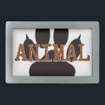 Impressão de Paw Animal Preto<br><div class="desc">Uma pata preta e impressões de garra com texto castanho. Design original.</div>