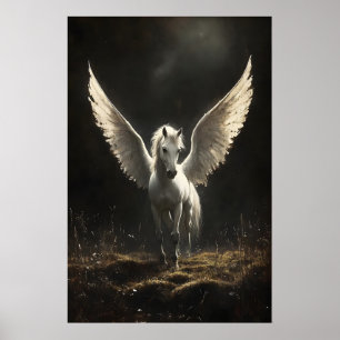 Impressão de pegasus branco, impressões de academi