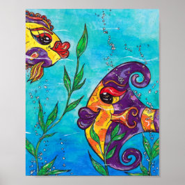 Impressão de Peixe rico