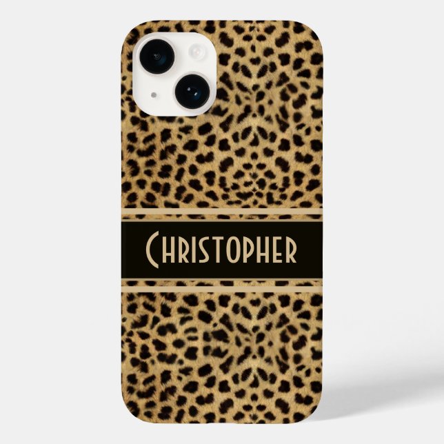 Impressão de pele da mancha-leopardo personalizada (Verso)