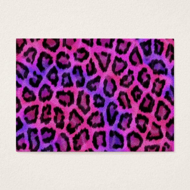 Impressão de Pele-Leopardo Rosa (Frente)