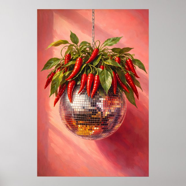 Impressão de Pimenta Disco, Arte de Parede de Cozi (Frente)