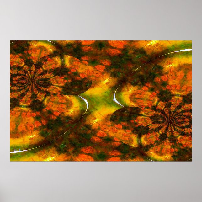 Impressão de pintura Abstrato da Ásia Oriental (Frente)