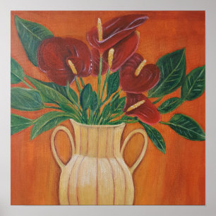 Impressão de pintura acrílica antartária