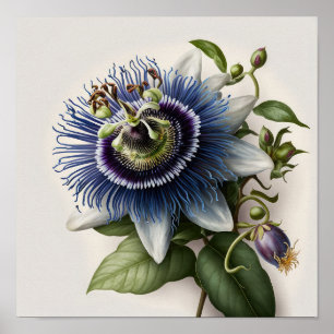 Impressão de pintura com ventilador azul