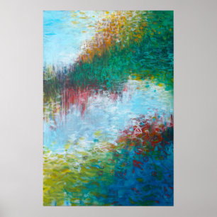 impressão de pintura de Abstrato de 16x24 Triptyc