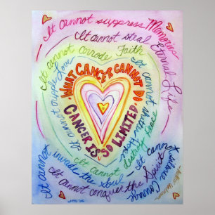 Impressão de pintura do Poster do Cancer arco-ír