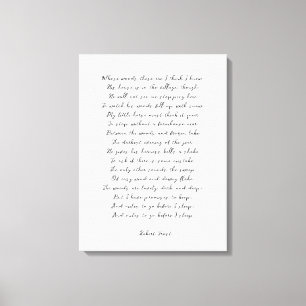 Impressão de Poema Personalizado na Canvas