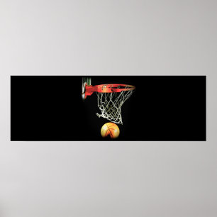 Impressão de porta de Trabalho de arte de basquete
