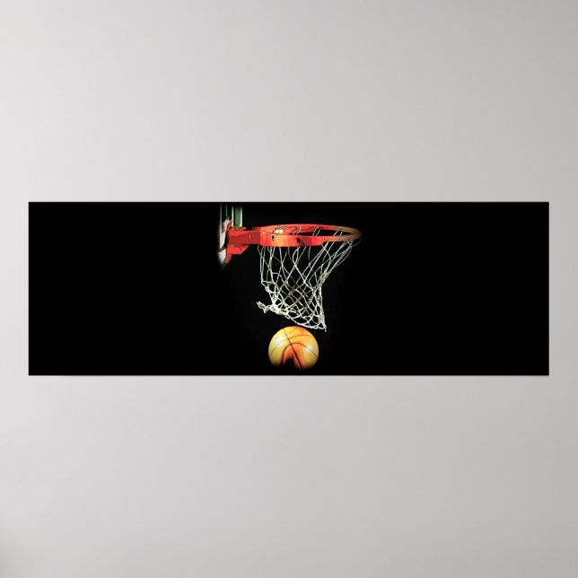 Impressão de porta de Trabalho de arte de basquete (Frente)