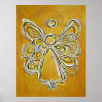 Impressão de Poster Anjo Amarelo
