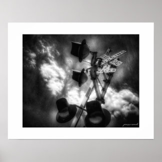 Impressão de Poster B&W Rustbelt Rail Sentinel