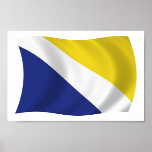 Impressão de Poster da Bandeira da Geórgia