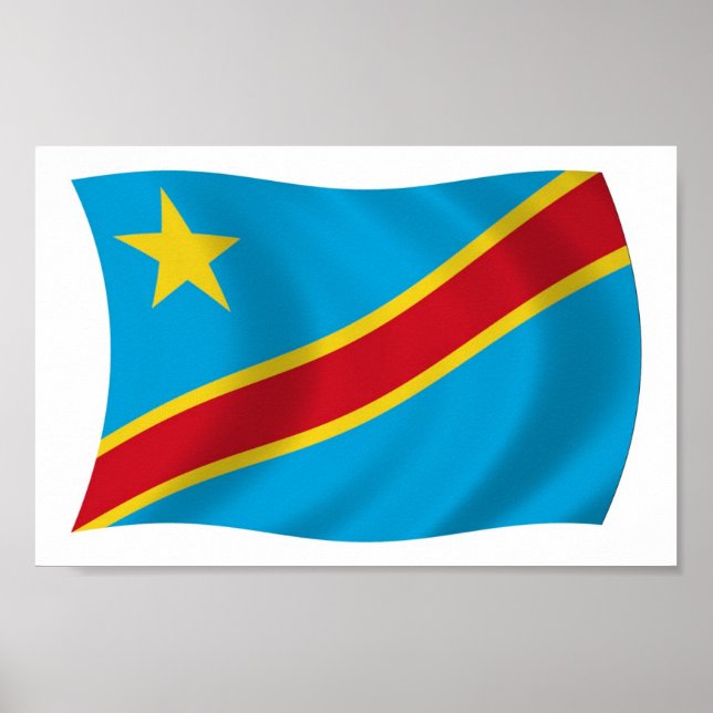 Impressão de Poster da Bandeira da República Democ (Frente)