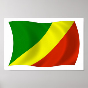 Impressão de Poster da Bandeira da República do Co