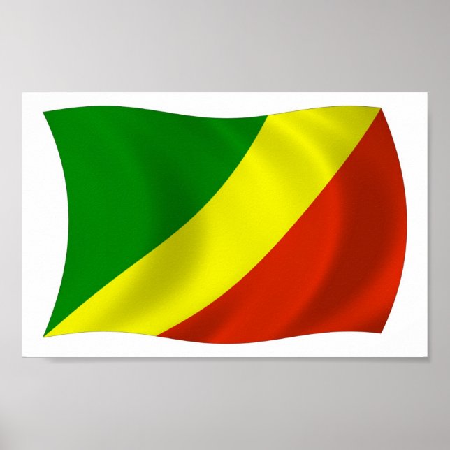 Impressão de Poster da Bandeira da República do Co (Frente)
