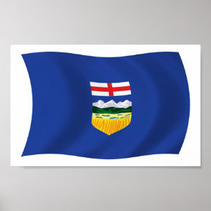 Impressão de Poster da Bandeira de Alberta