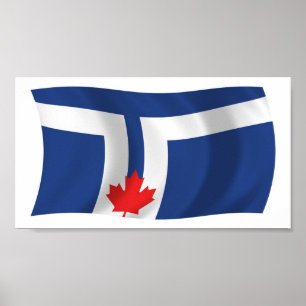 Impressão de Poster da Bandeira de Toronto