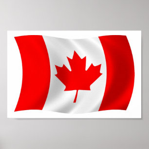 Impressão de Poster da Bandeira do Canadá