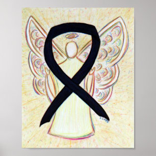 Impressão de Poster de anjo de fita de sensibiliza