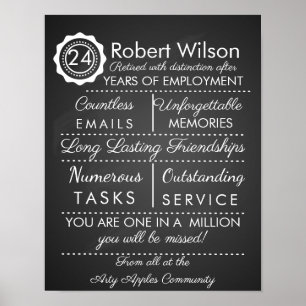 Impressão de Poster de Aposentadoria Personalizado