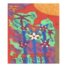 Impressão de Poster de Arte Abstrata da Vida no Ja