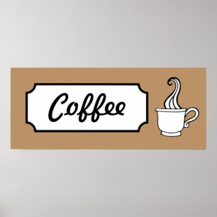 Impressão de Poster de arte de café retrô