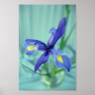Impressão de Poster de Arte de Flores Roxas