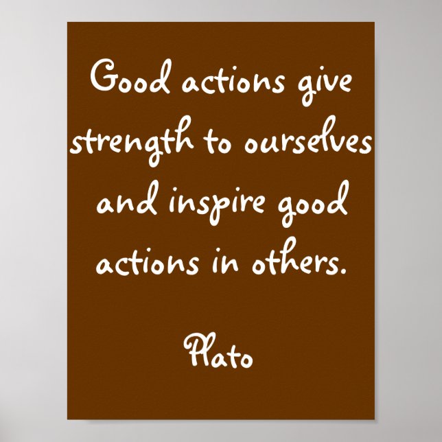 Impressão de Poster de aspas de inspiração (Frente)