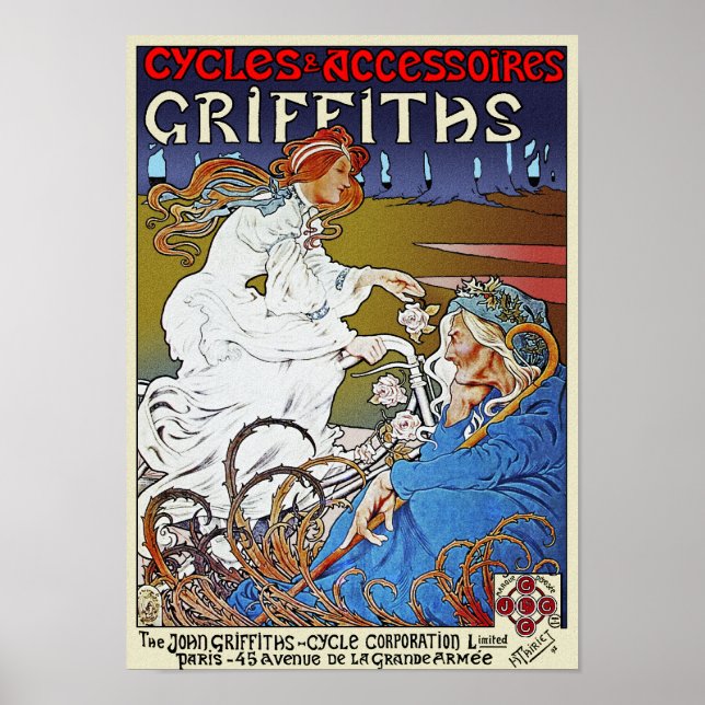 Impressão de Poster de bicicleta: Griffiths Cycle  (Frente)