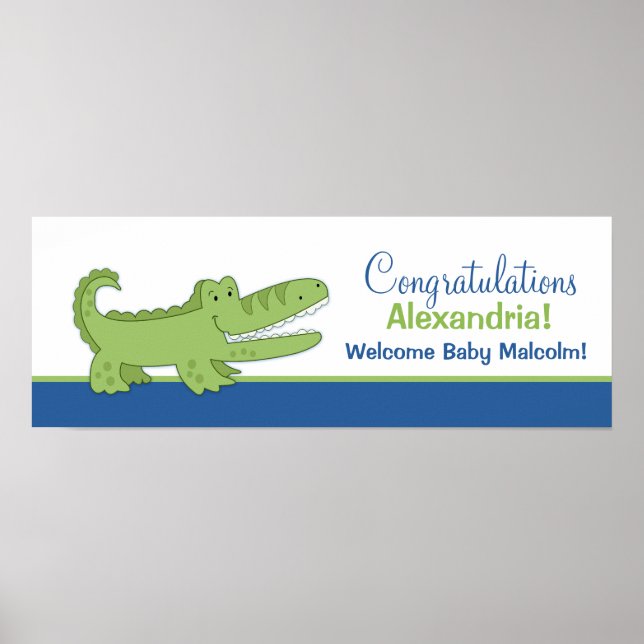 Impressão de Poster de faixa de alinhamento - azul (Frente)