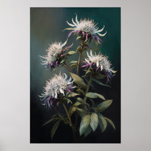 Impressão de Poster de Flor de Bebida Branca