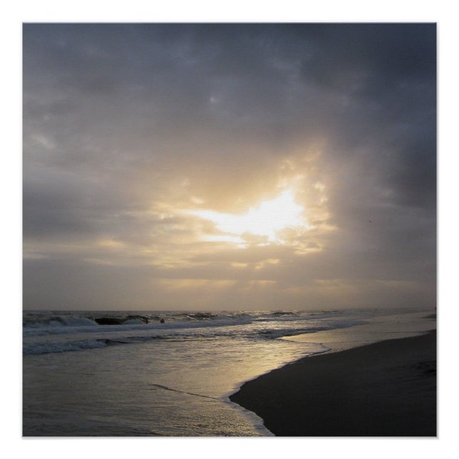 Impressão de Poster de Fotografia de Pôr do Sol na (Frente)