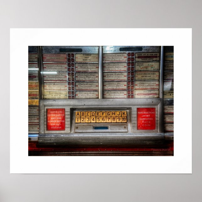 Impressão de Poster de Jukebox (Frente)