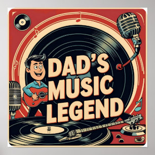 Impressão de Poster de Legenda de Música