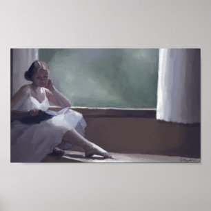 Impressão de Poster de Leitura do Dia de Chuva