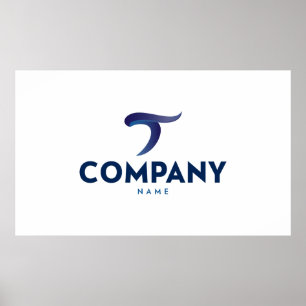 Impressão de poster de logotipo personalizado