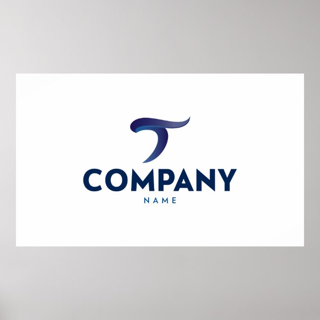 Impressão de poster de logotipo personalizado (Frente)