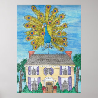 Impressão de Poster de Peacock Ortoado